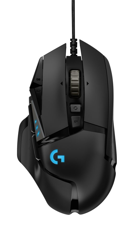Logitech G502 HERO | Gaming Muis | Rechtshandig | USB-A (bedraad) | 100 – 25.600 DPI | Zwart - 0