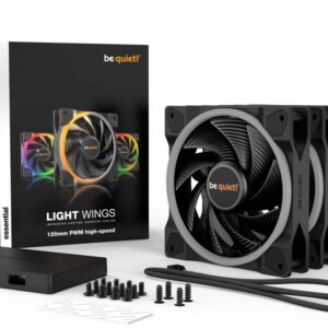 be quiet! Light Wings ARGB | 140mm PWM Triple Pack | Zwart | 3 Stuks - Afbeelding 7