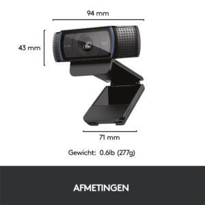 Logitech C920 HD | 1080p 30FPS USB Webcam | Met Microfoon - Afbeelding 8