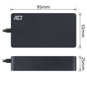 ACT AC2005 | Universele USB-C Notebook Lader | 65 Watt PDP | 2,75 Meter - Afbeelding 5