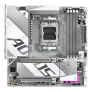 Gigabyte B850M AORUS ELITE WIFI6E ICE | Socket AM5 | AMD B850 | 4xDDR5 | Micro ATX | Moederbord - Afbeelding 3