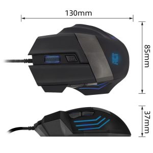 ACT AC5000 | Bedrade Gaming Muis | Rechtshandig | USB-A | 3200 DPI | Zwart - Afbeelding 3