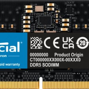 Crucial | 1x8GB DDR5 | 5600MHz | SODIMM | CL46 | Geheugenmodule | RAM - Afbeelding 1