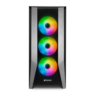 Sharkoon TG7M RGB | Midi Tower Case | Zwart - Afbeelding 3