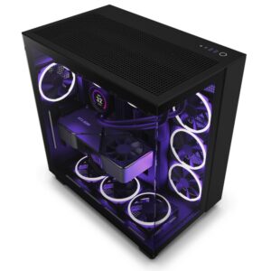 NZXT H9 Flow | Midi Tower Case | Zwart - Afbeelding 1