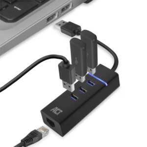 ACT AC6310 | USB 3.2 Gen 1 Interface Hub | Type-A | 5 Gbps | Zwart - Afbeelding 5