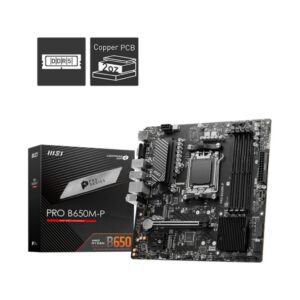 MSI PRO B650M-P | Socket AM5 | AMD B650 | 4xDDR5 | Micro-ATX | Moederbord - Afbeelding 1