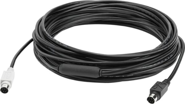 Logitech GROUP 10m Extender Cable 939-001487 | Mini-DIN-6 | Voor grote vergaderruimtes | Zwart - 0