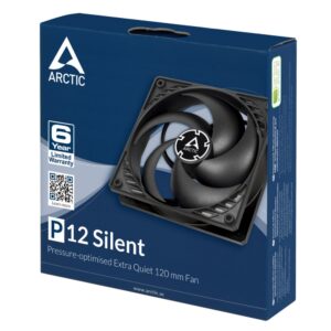 ARCTIC P12 Silent | 120mm Case Fan | Zwart - Afbeelding 6