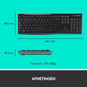 QWERTZ | Logitech MK270 | Draadloze Muis en Toetsenbordcombo | QWERTZ - Afbeelding 13