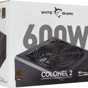 White Shark Colonel 2 | 600 Watt Bronze ATX PSU | Power Supply | Voeding - Afbeelding 1