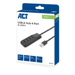 ACT AC6320 | USB 3.2 Gen 1 Interface Hub | Type-A | 5 Gbps | Zwart - Afbeelding 5