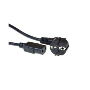ACT 230V aansluitkabel | Schuko male (haaks) naar C13 | 230V / 10A | Zwart | 5 m - Afbeelding 1