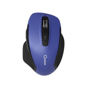 Qware Glasgow | Draadloze Muis | Rechtshandig | RF + Bluetooth | 1600 DPI | Blauw/Zwart - Afbeelding 1