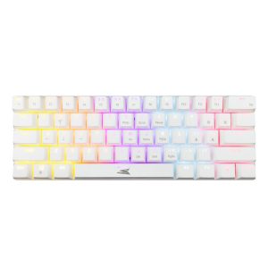 Baracuda DOLPHIN RGB 60% | Bedraad Gaming Toetsenbord | Red Switches | Anti-Ghosting | QWERTY | Wit - Afbeelding 1
