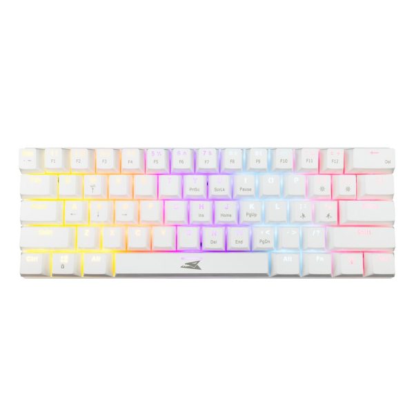 Baracuda DOLPHIN RGB 60% | Bedraad Gaming Toetsenbord | Red Switches | Anti-Ghosting | QWERTY | Wit - 0