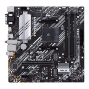 ASUS PRIME B550M-A WIFI II | Socket AM4 | AMD B550 | 4xDDR4 | Micro-Atx | Moederbord - Afbeelding 1
