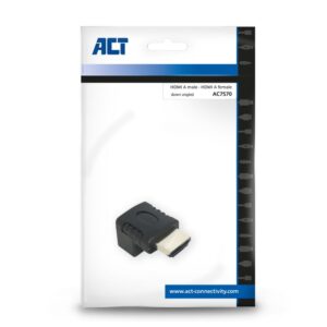 ACT AC7570 haaks kabel-tussenstuk | HDMI | Zwart - Afbeelding 6