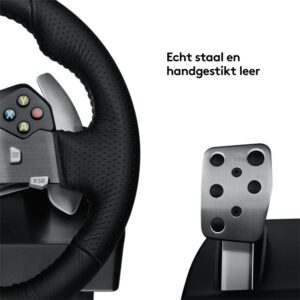 Logitech G920 Driving Force | Racestuur en pedalen | Force Feedback | 900° rotatie | USB 2.0 | Compatibel met Xbox Series X|S, Xbox One en PC | Zwart - Afbeelding 10