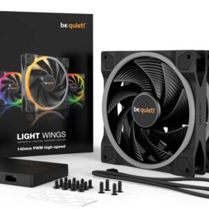 be quiet! Light Wings 140mm PWM High-Speed | 140mm Behuizingsventilator | Zwart | Triple Pack (3 stuks) - Afbeelding 7