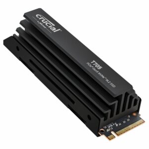 Crucial T705 | 2 TB NVMe SSD | M.2 Gen5 | tot 14.500 MB/s Lezen | tot 12.700 MB/s Schrijven | Heatsink - Afbeelding 1