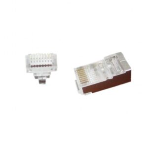 Gembird LC-PTF-01/50 | RJ45 8P8C | Netwerkconnectoren | Doorsteek | 50 stuks | Transparant - Afbeelding 1