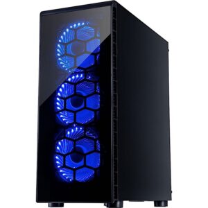 Inter-Tech CXC2 Blue Light | Midi Tower Case | Zwart - Afbeelding 12