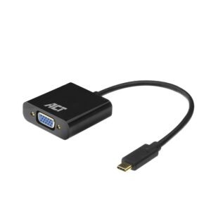 ACT AC7300 | USB-C naar VGA Adapter | 0,15 m | Zwart - Afbeelding 3