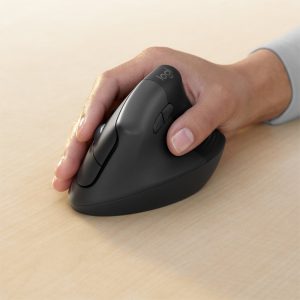 Logitech Lift for Business | Ergonomische Draadloze Muis | Rechtshandig | RF + Bluetooth | 4000 DPI | Grafiet - Afbeelding 5