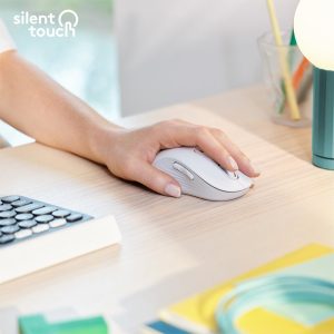 Logitech Signature M650 | Draadloze Muis | Linkshandig | RF + Bluetooth | 2000 DPI | Wit - Afbeelding 4