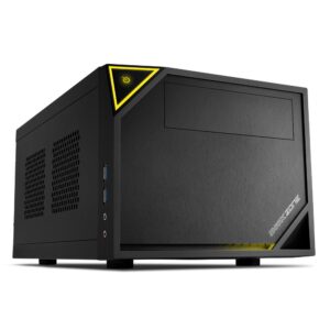 Sharkoon Shark Zone C10 | Mini-ITX Case | Zwart/Geel - Afbeelding 1