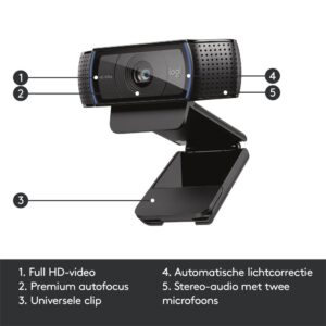 Logitech C920 HD | 1080p 30FPS USB Webcam | Met Microfoon - Afbeelding 7