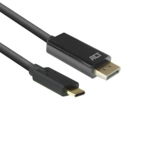 ACT AC7325 | USB-C naar DisplayPort Kabel | 2 m | Zwart - Afbeelding 1
