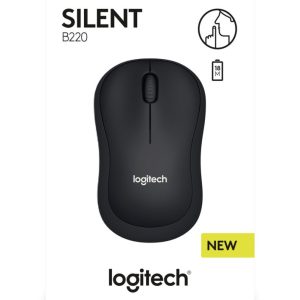 Logitech B220 Silent | Draadloze Muis | Links- en Rechtshandig | RF | 1000 DPI | Zwart - Afbeelding 3