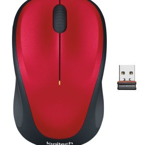 Logitech M235 | Draadloze Muis | Links- en Rechtshandig | RF | 1000 DPI | Rood/Zwart - Afbeelding 5