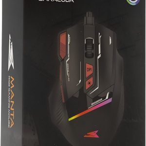 Baracuda MANTA RGB | Bekabelde Gaming Muis | Rechtshandig | USB-A | 12800 DPI | Zwart - Afbeelding 3