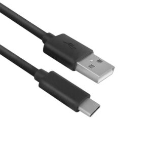 ACT AC7350 | USB 2.0 Kabel | USB-C naar USB-A | 1m | Zwart - Afbeelding 1