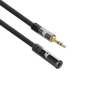 ACT AC3617 | 3.5mm Audiokabel | 5 Meter | Stereo Jack naar Jack | Zwart - Afbeelding 1