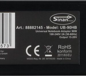 Inter-Tech Sinan UB-90HB | Universele Notebook Lader | 90 Watt - Afbeelding 8