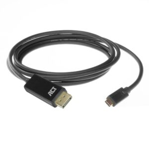 ACT AC7325 | USB-C naar DisplayPort Kabel | 2 m | Zwart - Afbeelding 4
