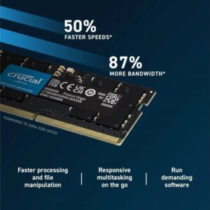 Crucial | 1x16GB DDR5 | 5600MHz | SODIMM | CL46 | Geheugenmodule | RAM - Afbeelding 5