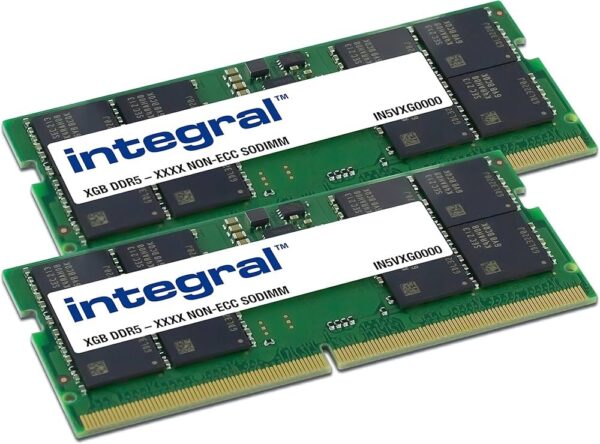 Integral IN5V16GNHRBXK2 | 32GB 2×16GB DDR5 | SO-DIMM | CL40 | Geheugenmodule | RAM - 0