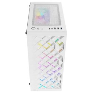 Azza Spectra RGB | Midi Tower Case | Wit - Afbeelding 5