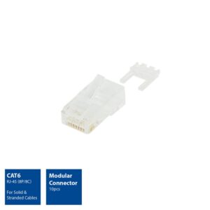 ACT AC4115 UTP Cat6 Modulaire Connector | RJ45 | Zip Bag Verpakking - Afbeelding 4