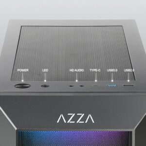 Case Azza Sentinel | Midi Tower | RGB | Zwart - Afbeelding 6