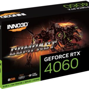Inno3D GeForce RTX 4060 Compact | 8GB GDDR6 VRAM | Videokaart | GPU | Nvidia - Afbeelding 3