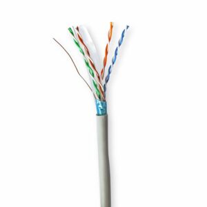 Nedis netwerkkabel | Cat6 | F/UTP (FTP) | 50 m | Grijs | CCBG8522GY50S - Afbeelding 1