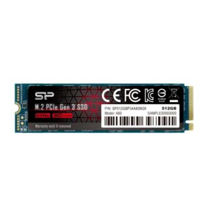 Silicon Power A80 | 512GB NVMe SSD | M.2 Gen3 | 2.700MB/s Lezen | 1.400MB/s Schrijven - Afbeelding 1