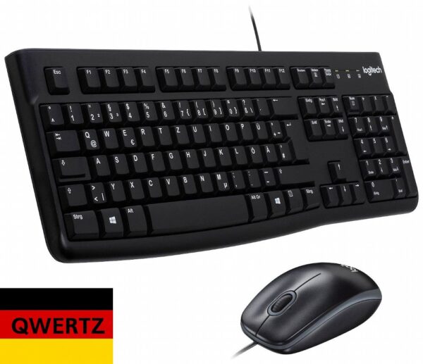 QWERTZ | Logitech MK120 | Bedrade Muis en Toetsenbordcombo | QWERTZ - 0
