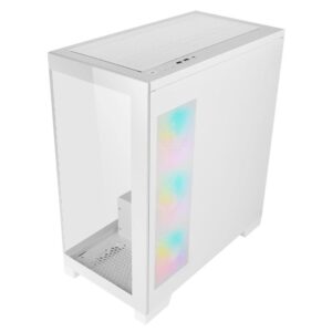 Case Azza Cove | Midi Tower | RGB | Tempered Glass | Wit - Afbeelding 4